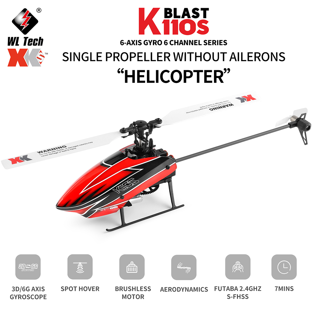 Wltoys XK K110S 6CH 3D 6G sist - Rc Helicopter Gyro incelemesi ve fiyatı